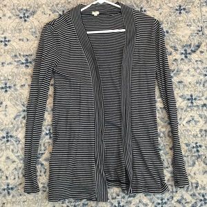 J. Crew navy and white striped cotton top